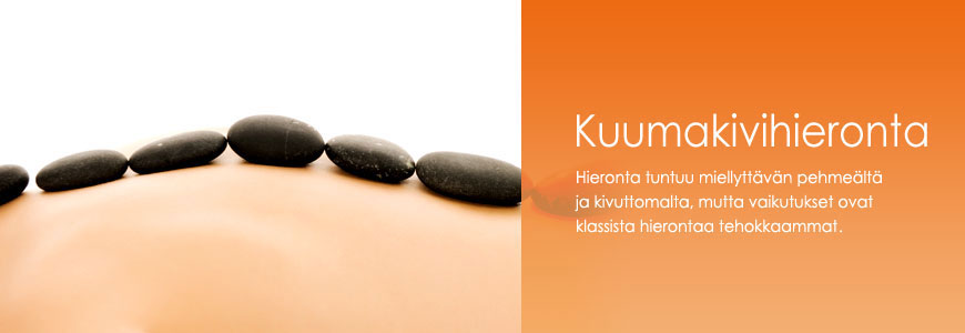 Kuumakivihieronta eli Hot Stone -hieronta
